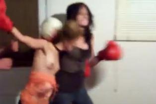 Downblouse Girls Fight Until Boobs Fall Out!